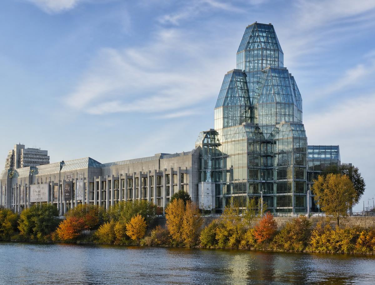 The National Gallery of Canada's glass tower on Sussex Drive