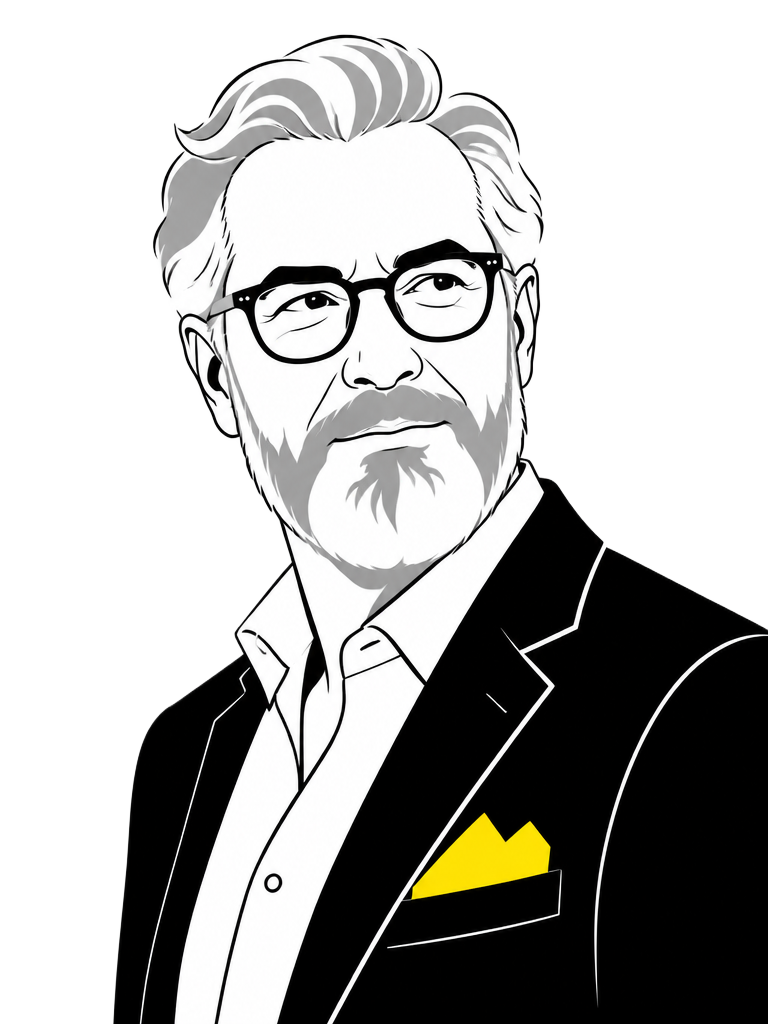 Editorial illustration of James Thibodeau